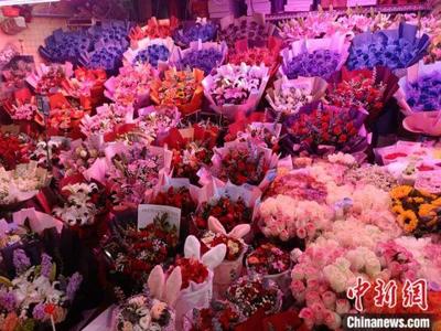 禮品花卉市場升溫，鮮花批發(fā)市場迎銷售高峰
